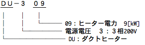 ダクトヒーター　D型