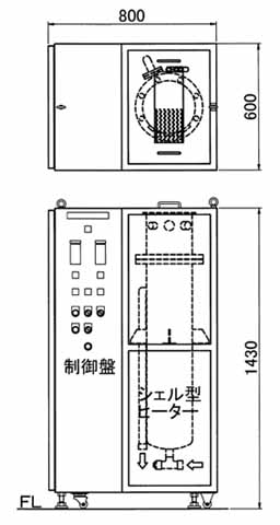 参考図　3相200V40kW IN・OUT管継手G1(25A)