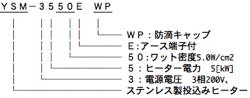 投込みヒーター　YSM型