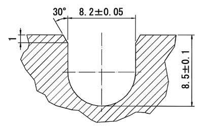 ホットフレックス溝加工寸法