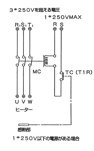 サーモスタット 結線例 日本ヒーター株式会社 工業用ヒーターの総合メーカー