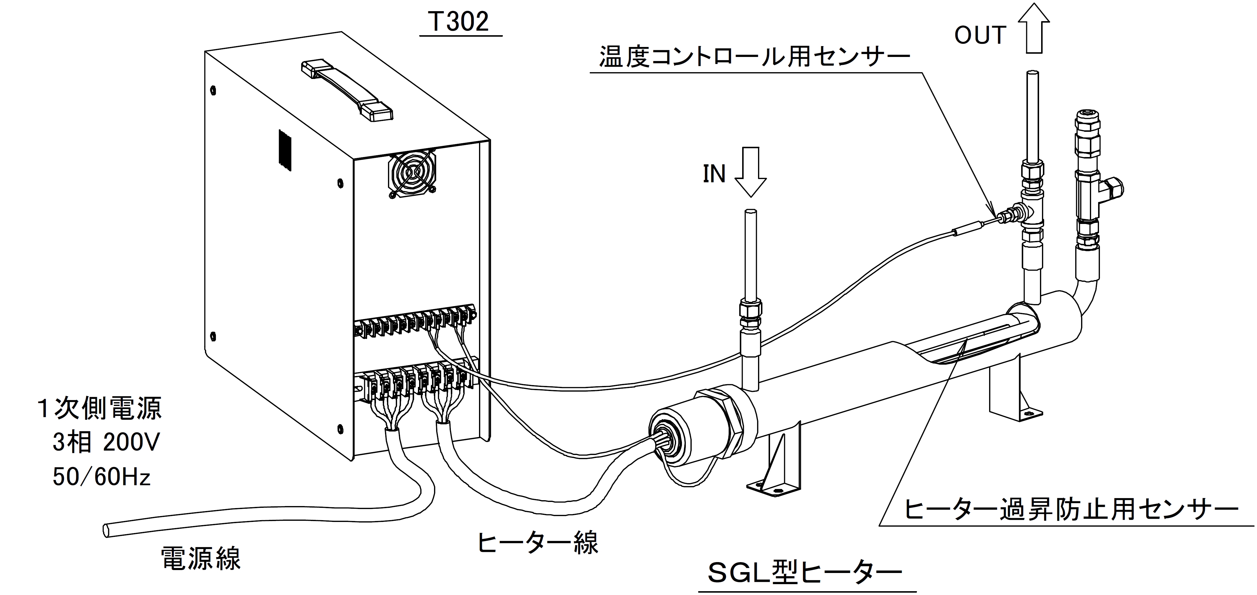 T302結線接続例