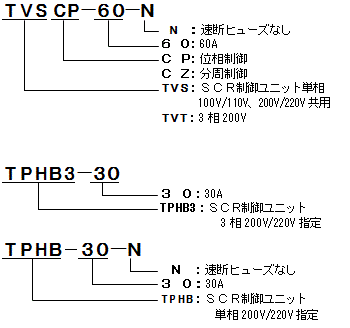SCR(サイリスタ)制御ユニット TP・TV型
